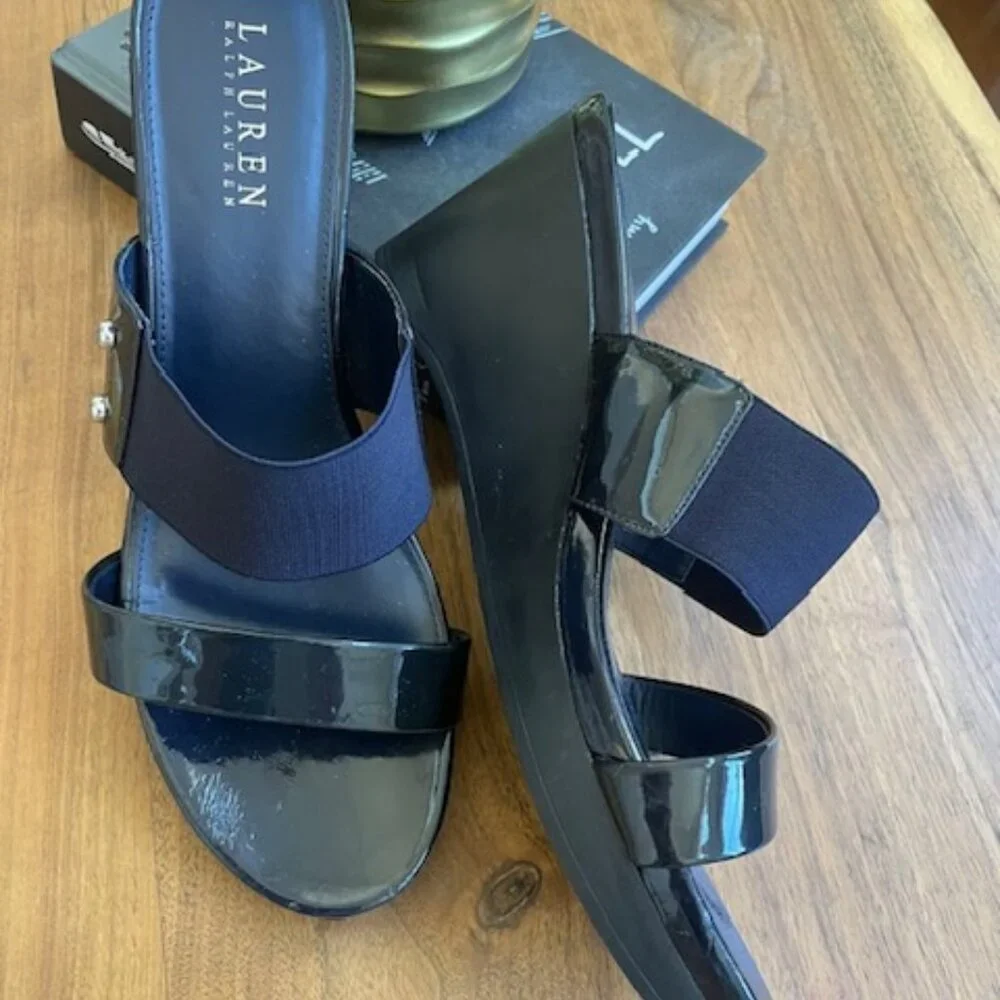 Ralph Lauren Rihanna Platform Wedge Size 10